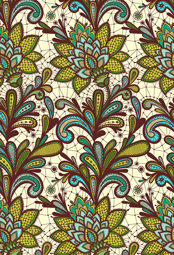 Patterned Backdrops Flower Backgrounds Green Backdrop S-2678 – iBACKDROP