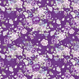 Patterned Backdrops Flower Background Purple Backdrop S-2680