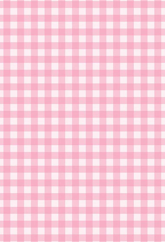 Plaid Backdrop Pink Background S-2828