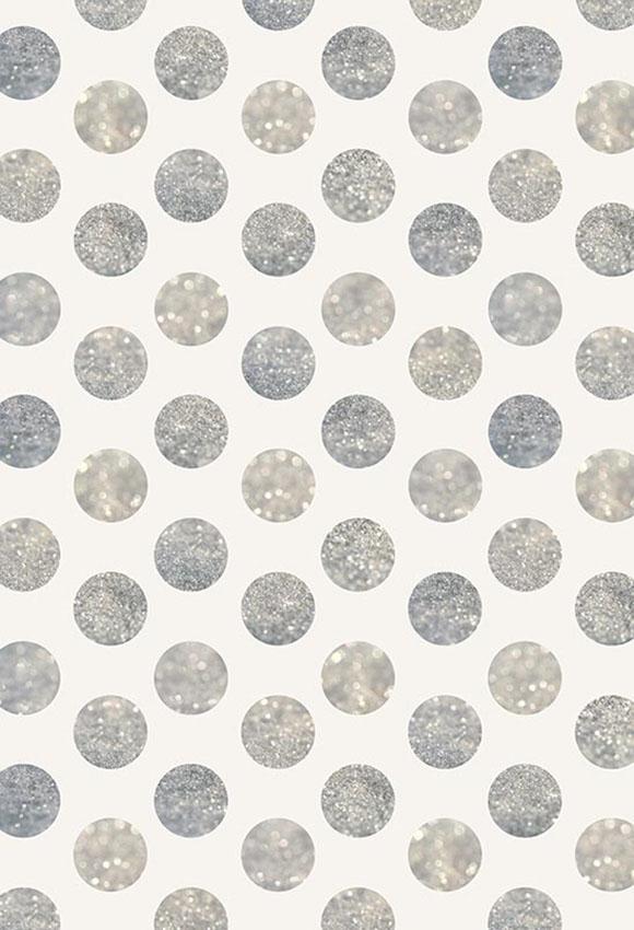 Polka Dot Printed Backdrops Circles Backdrops Grey Background S-2835