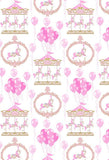 Polka Dot Printed Backdrops Balloons Backdrop Pink Backgrounds S-2840