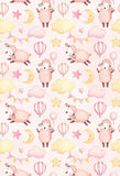 Polka Dot Printed Backdrops Pink Background Sheep Backdrop S-2858