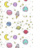 Polka Dot Printed Backgrounds Stars Backdrops Planets Backdrop S-2826