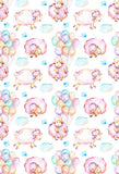 Balloons Backgrounds Sheep Backdrop Pink Backdrop S-2870