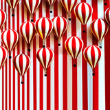 Patterned Backdrops Striped Backdrops Balloons Backgrounds S-3051