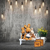 Easter Backgrounds Lights Backdrop Backdrops Rabbit S-3056 - iBACKDROP