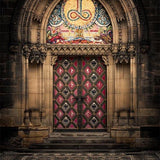 Door Background Complicated Backdrops S-3058 - iBACKDROP
