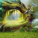 Baby Kid Backdrops Cartoon Fairytale Backdrops Jungle Background S-3072 - iBACKDROP-Baby Backdrop, Baby Dream Backdrops, Baby Kid Backdrops, Backdrops, Cartoon Fairytale Backdrops