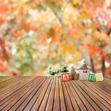 Season Backdrops Autumn Background Trees Parks Maple Leaf Backdrops S-3073