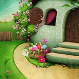 Baby Backdrops Cartoon Fairytale Backdrops Forest Background S-3074 - iBACKDROP-Baby Backdrop, Baby Dream Backdrops, Baby Kid Backdrops, Backdrops, Cartoon Fairytale Backdrops