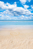 Beach Backdrops Blue Backdrops S-3133 - iBACKDROP-Beaches Backdrops, cloud backdrop, sky backdrop