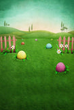 Patterned Backdrops Colored Eggs Backdrops Grass Background S-3156