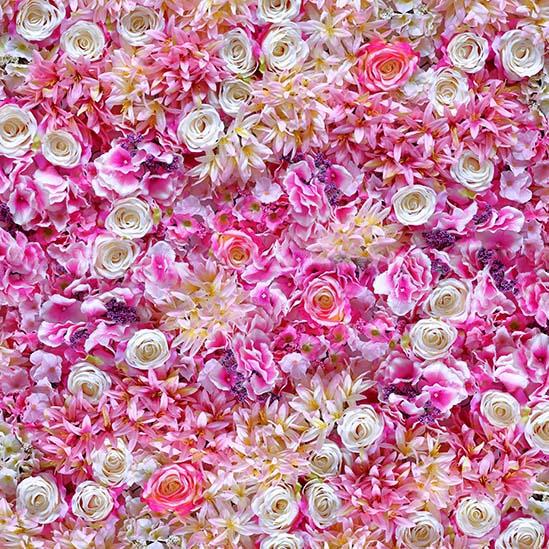 Flower Wall Backdrops Floral Backdrops Pink Background S-3170 - iBACKDROP