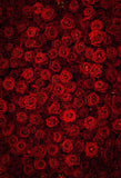 Flowers Background Red Backdrop S-3171