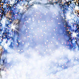 Season Background Winter Backdrop Snowy Backdrop White Snowflake S-3177 - iBACKDROP