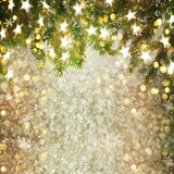 Glitter Patterned Backdrops Backdrop Trees And Stars S-3180 - iBACKDROP