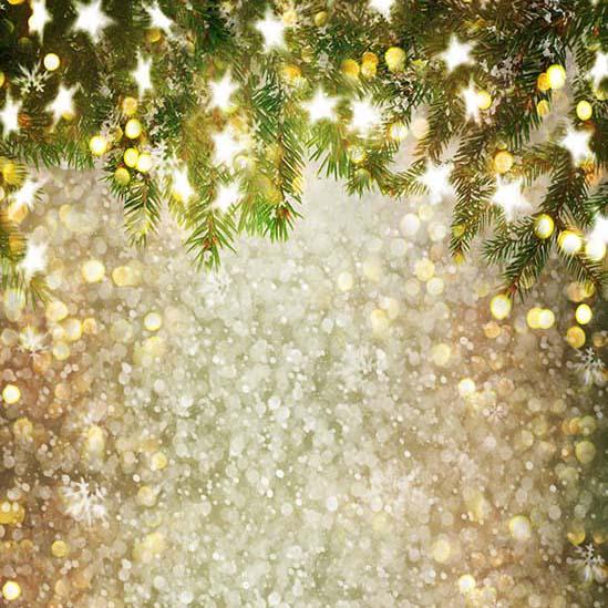 Glitter Patterned Backdrops Backdrop Trees And Stars S-3180 – iBACKDROP