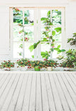 Window Backdrops Scenic Backdrops Photography Background Flowers S-3214