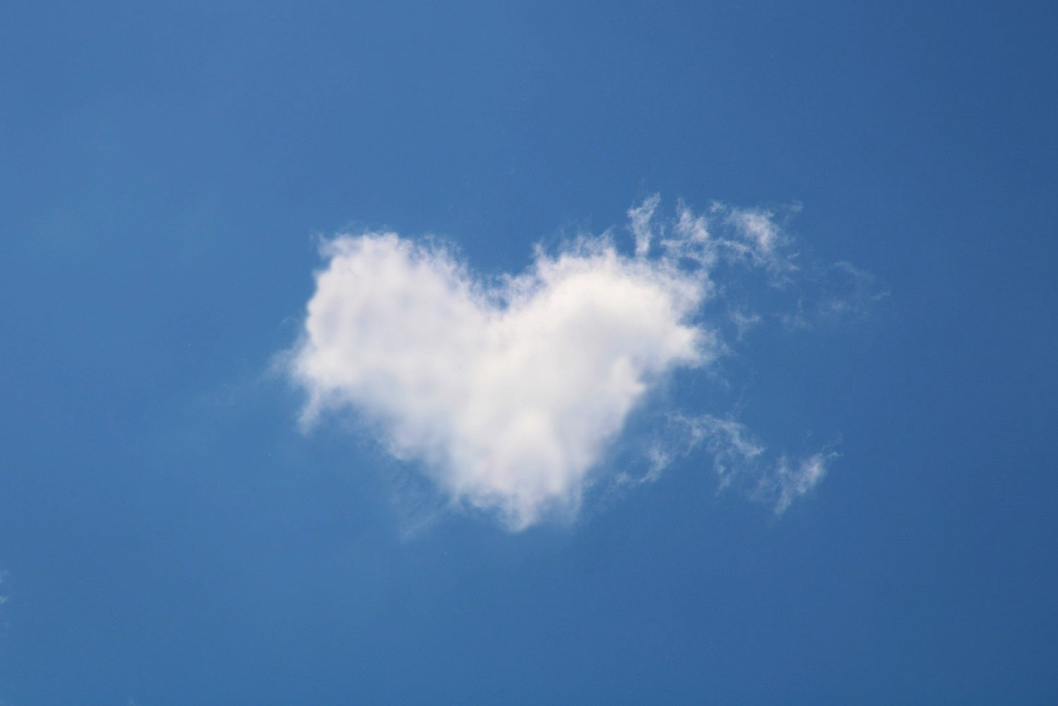 Sky And White Cloud Heart Backdrop For Valentine's Day IBD-24368