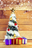 Small Christmas Tree Gift Board Background Festival Backdrops IBD-19448