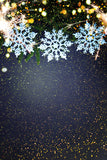 Snowflake Matte with Dark Background Christmas Backdrops IBD-19383