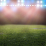 Stadium Background Football Field Green Grass Spotlight Backdrop for Photography IBD-19757