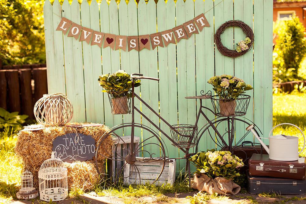 Sweet Wedding Valentine's Day Background Autumn Backdrops IBD-19362