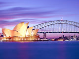 Sydney City Bridge Night View Travel Photography Backdrops IBD-24269