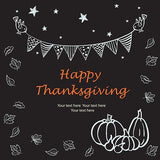 Thanksgiving Chalk Painting Background Photography Backdrops IBD-19667