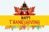 Thanksgiving turkey Slogan Background Festival Backdrops IBD-19626