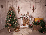 The Warm Background of Christmas Indoor Decorations Backdorps For Party Ideas IBD-19214