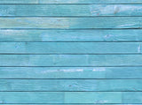 Vibrant Blue Wood Plank Wood Background Portrait Photography Backdrop IBD-201211
