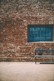 Vintage Brick Wall With Small Window Backdrop For Photography IBD-24395
