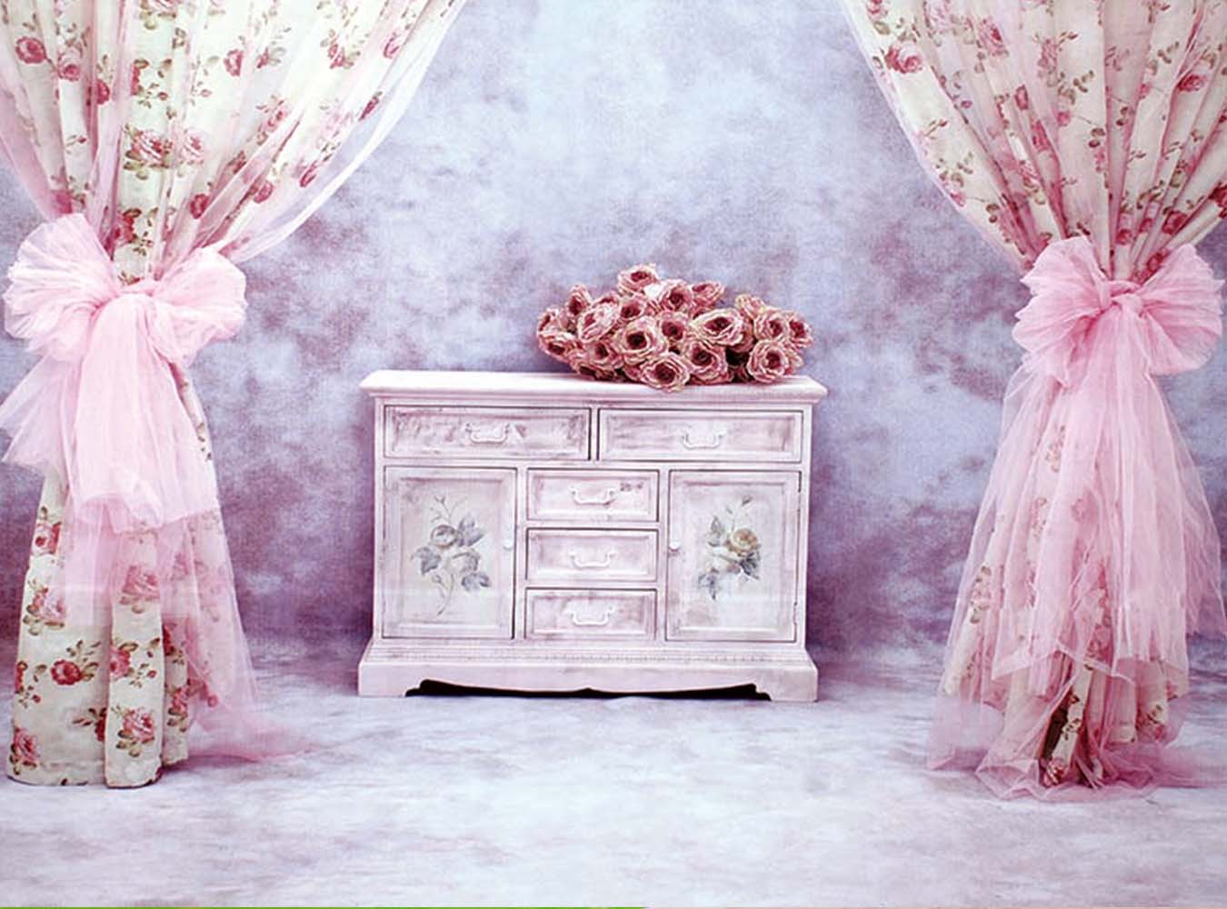 Vintage Cabinet Drapery Backdrops For Girl Photography GY-035