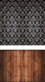 Patterned Backdrops Damask Backdrops Black Background WY00037-E