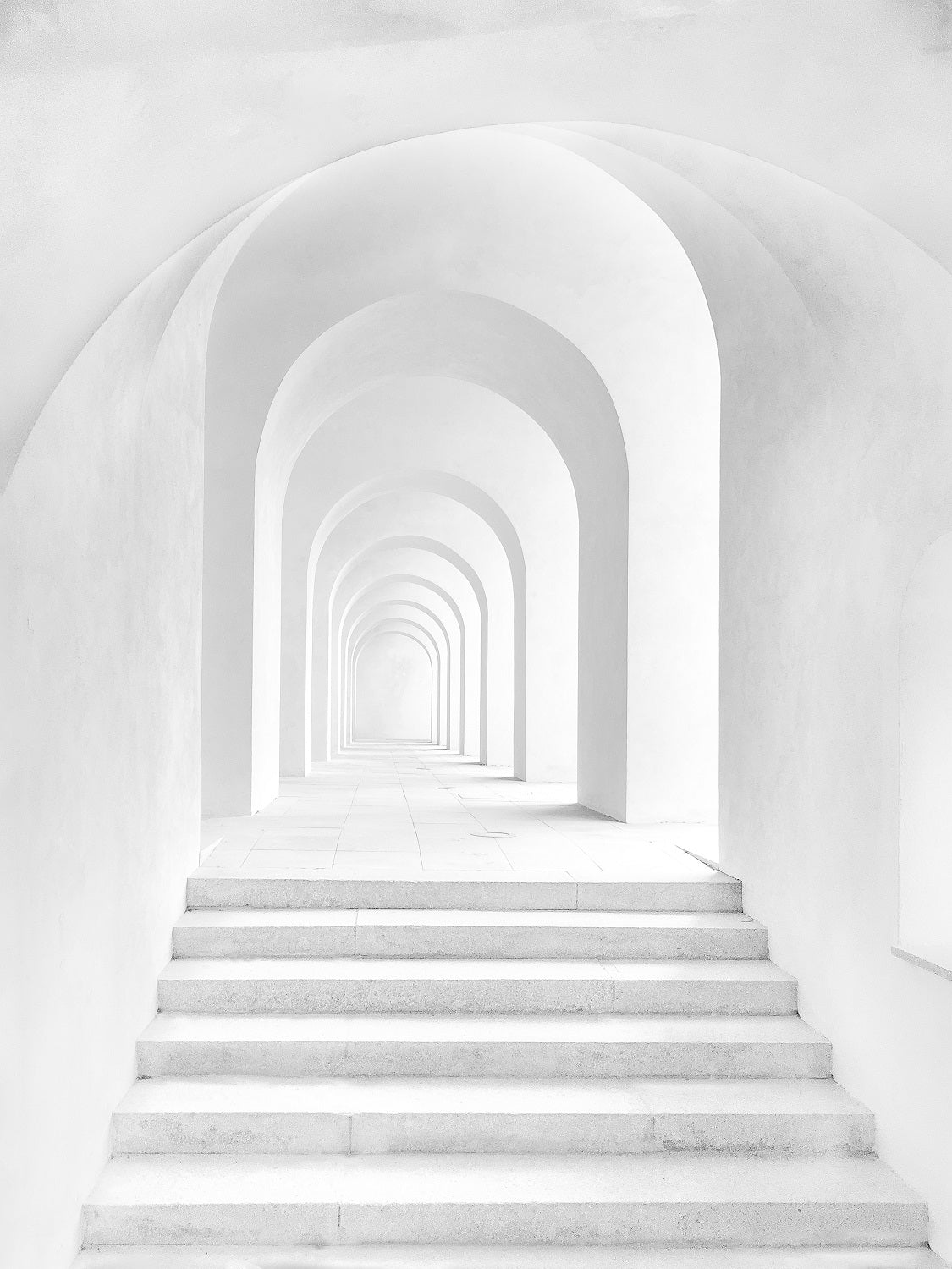 White Corridor Background For Portrait Photography IBD-24392