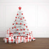 High Quality White Christmas Tree Backdrop Photo Background Backdrops Cloth ST-010