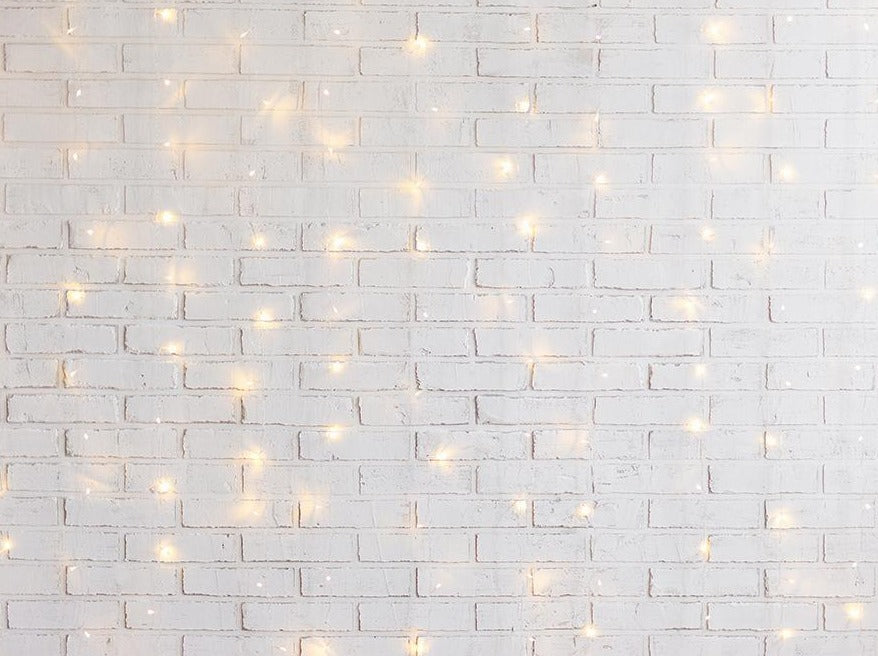 White Wall Glittered With Pleasant Lights IBD-19230