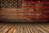 Bunting Backdrops Wooden Background American Flag Backdrop YY00600-E