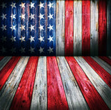Bunting Backdrops Wood Backdrop American Flag Background YY00603-E