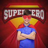 Cool Red Theme Cosplay Superhero Background Superman Backdrop for Photography IBD-19720