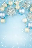 Blue Background With Balloons Christmas Backdrops Portrait Backdrops IBD-P19177