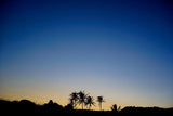 Blue And Gold Sunset Sky Scenic Background IBD-24293