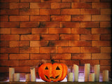 Brick Wall Backdrops Pumpkin Lanterns Halloween Backdrops IBD-H19133