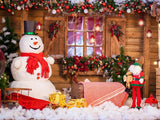 Christmas Decorations Background Christmas Backdrops Portrait Backdrops IBD-H19176