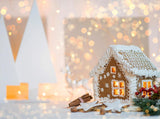 Christmas Gingerbread Houses Decoration Party Photo Backdrop Background IBD-24193