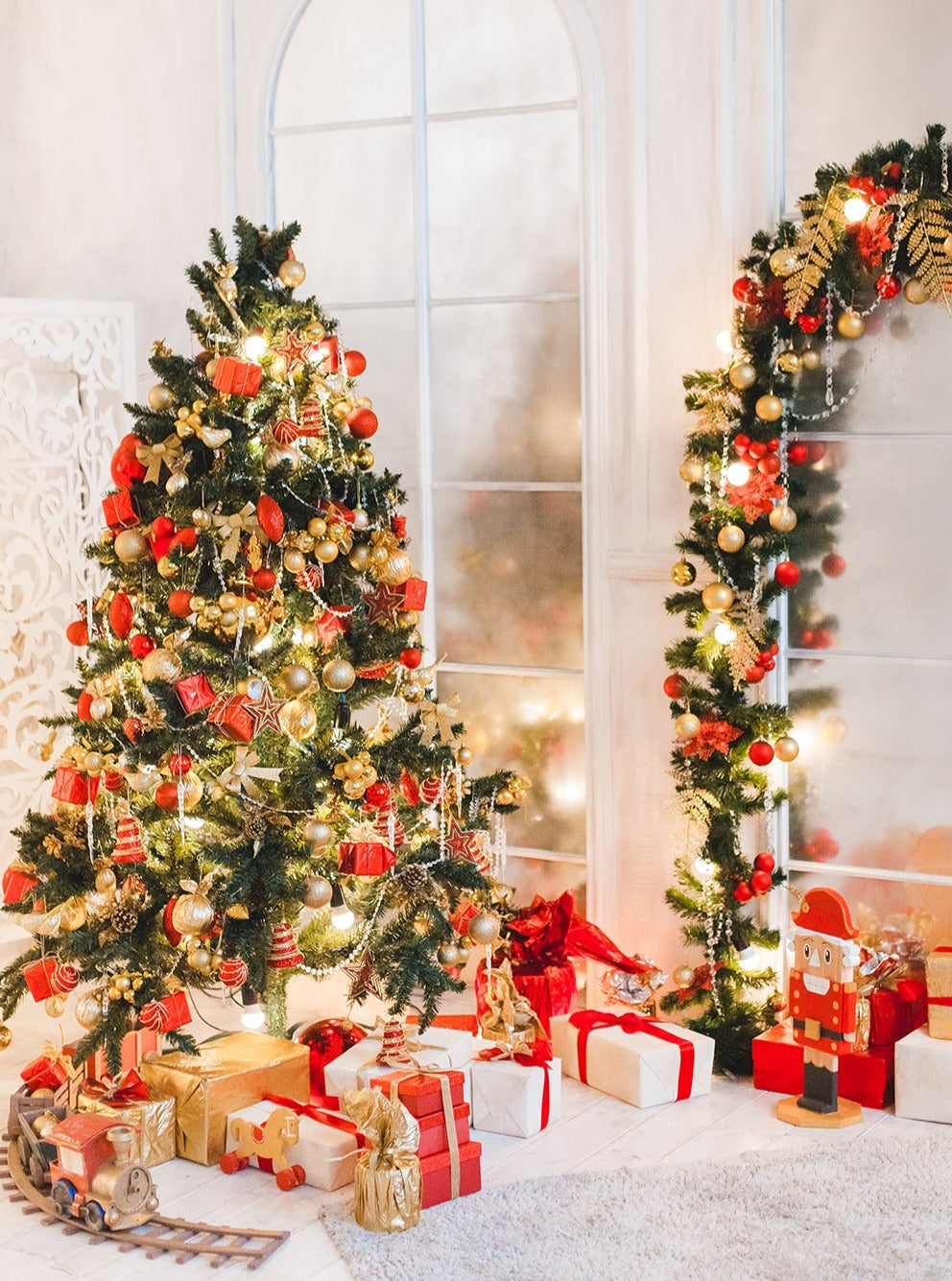 Christmas Tree Decorating Ideas Christmas Backdrop For Home Decor ...