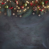 Christmas Abstrac Grand Fir Photography Backdrop IBD-24197