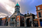 College Clock Tower Architecture Backdrop IBD-24300