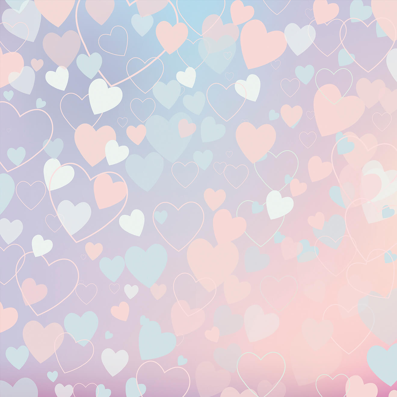 Colorful Hears Background For Valentine'S Day Photography IBD-24430